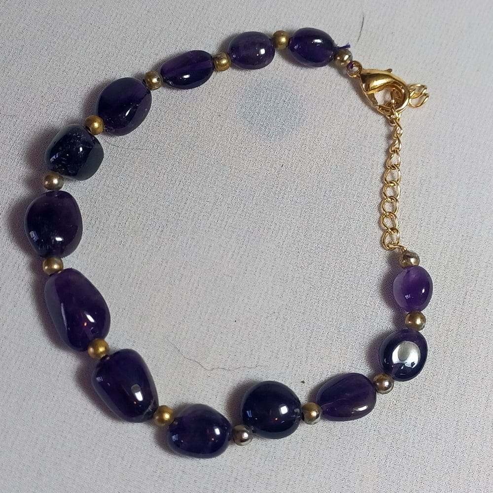 AM Crystals Plus LLC Stone bracelet Amethyst Bracelet