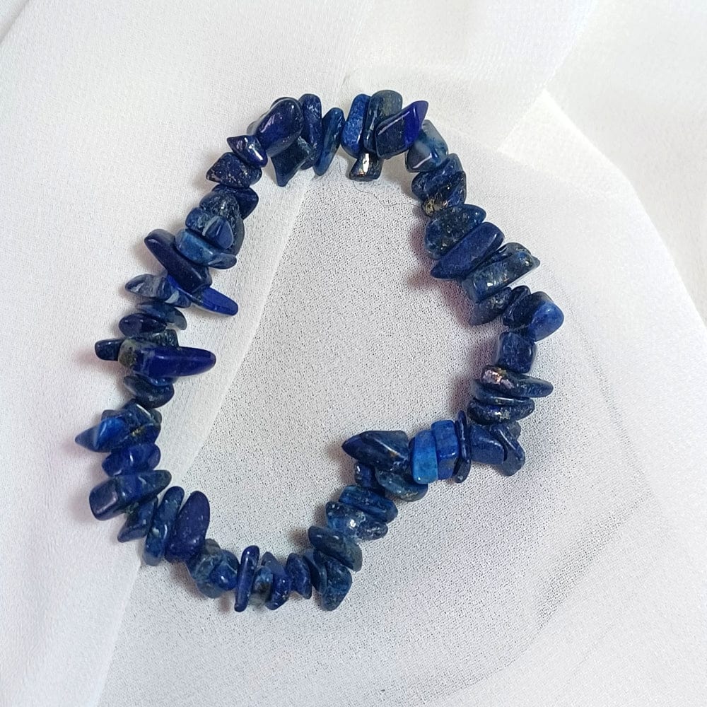 AM Crystals Plus LLC stone chip bracelet Lapis Lazuli Bracelet