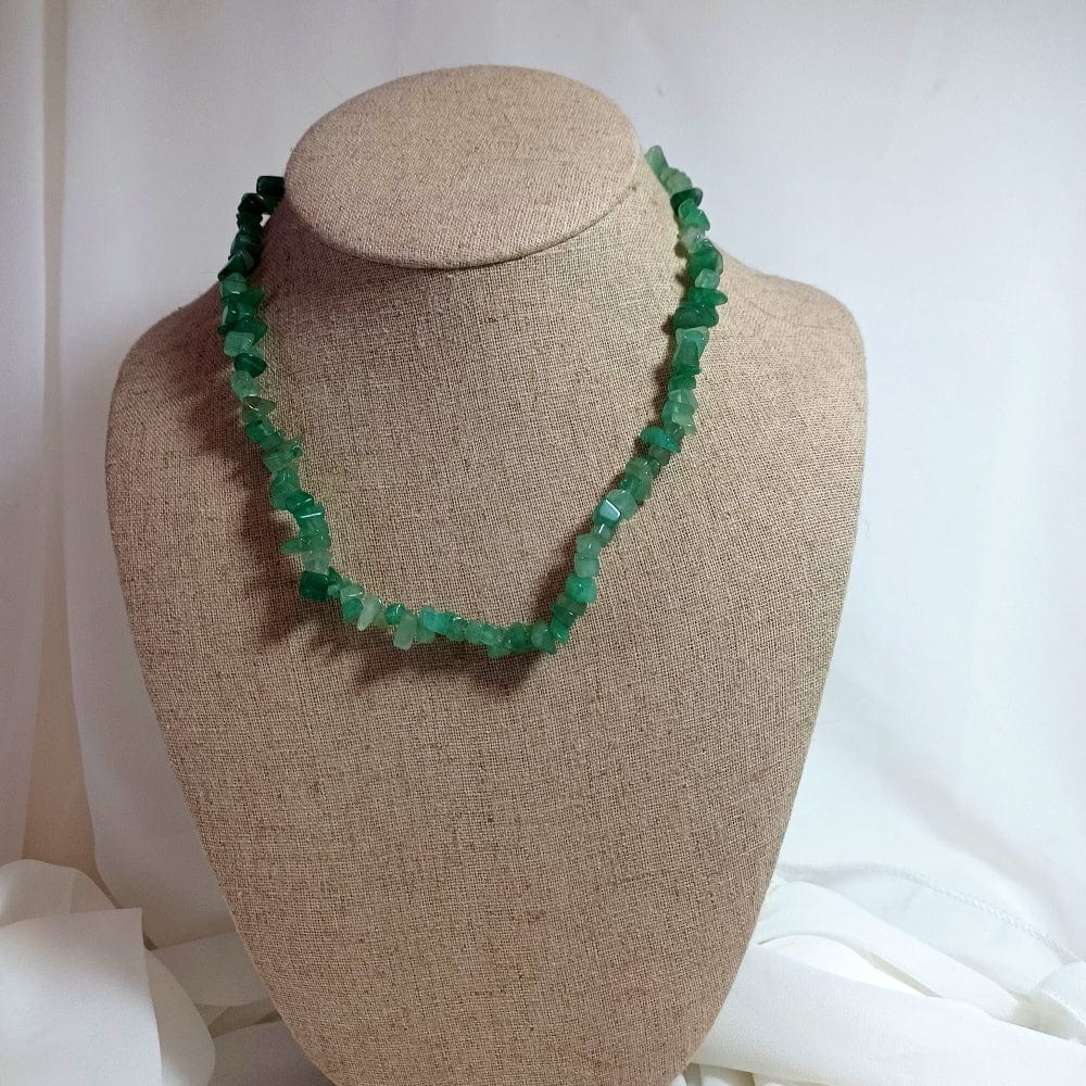 AM Crystals Plus LLC Stone Necklace Green Fluorite Necklace