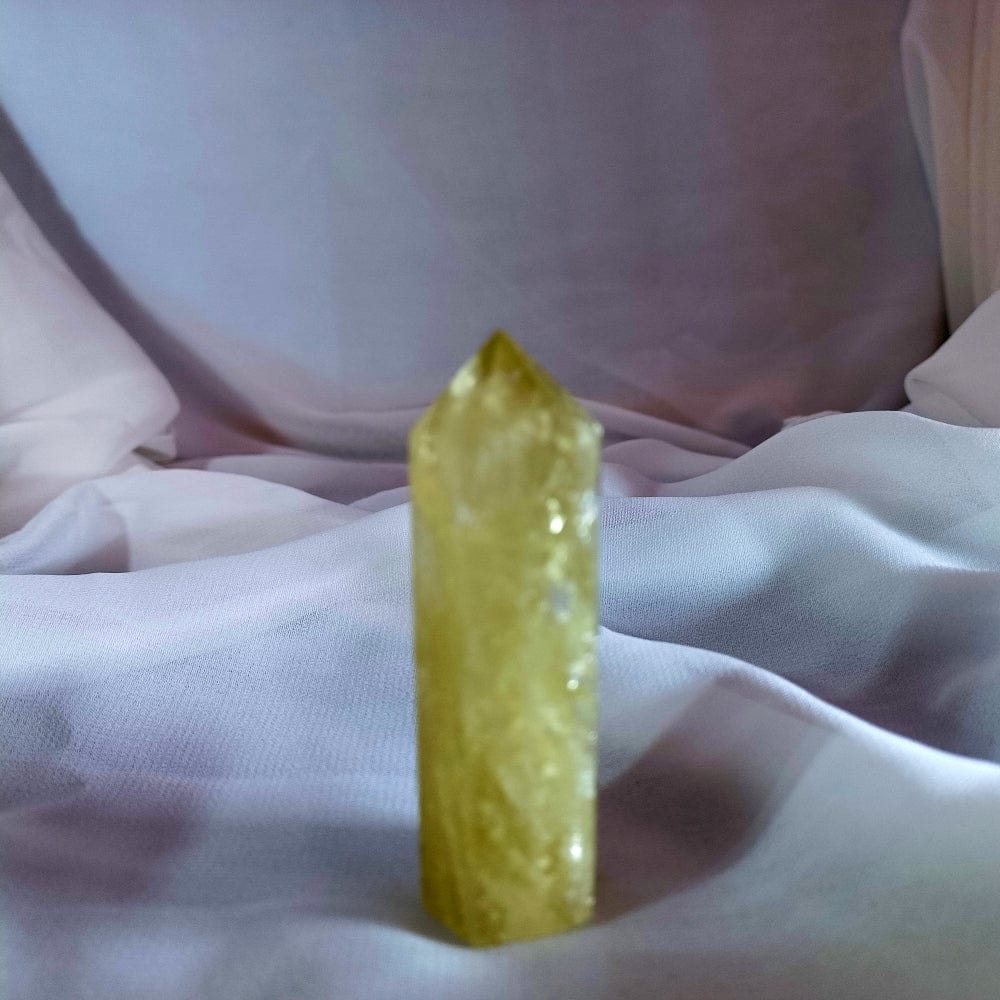 AM Crystals Plus LLC Tower Yellow Quartz Tower